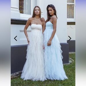 Selfie Leslie Strapless Dress in White